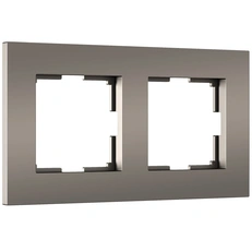 Изображение Рамка на 2 поста Slab (бронза матовый) W0022963