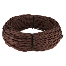 Изображение Ретро кабель витой 2х1,5 (коричневый) 20 м W6452214